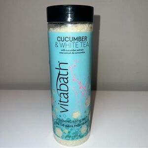 Cucumber & White Tea Foaming Bath Salt - Blue